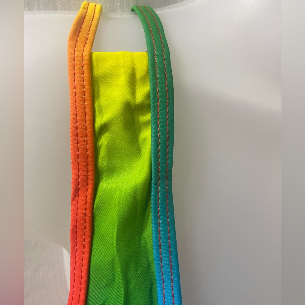 Rainbow Two Piece high waisted Swimsuit in XL - Picture 5 of 6